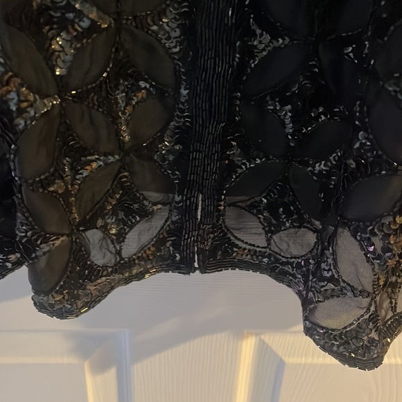 Vintage, sequence jacket, hook and eye closures - Picture 8 of 15